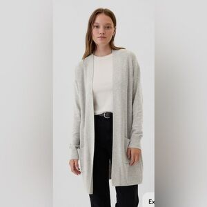 Gap Longline Oversized Cozy Open-Front Fall Cardigan Sweater
